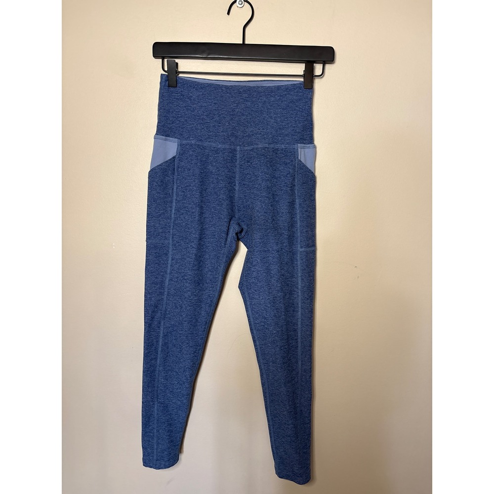 Beyond Yoga Spacedye Out of Pocket High Waisted Midi Leggings Marine Blue M
